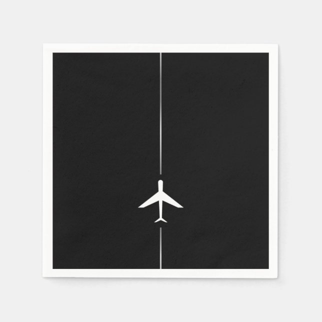 Guardanapo De Papel Minimalista Aviation Napkins (Frente)