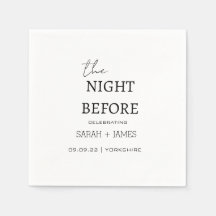 Minimalista Branco Na Noite Antes Do Casamento
