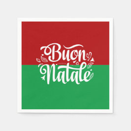 Guardanapo De Papel Minimalista Buon Natale italiano Feliz Natal