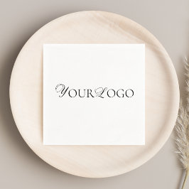 Guardanapo De Papel Minimalista de eventos da empresa de logotipos emp