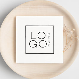Guardanapo De Papel Minimização de eventos da empresa de logotipo come