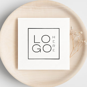 Guardanapo De Papel Minimização de eventos da empresa de logotipo come