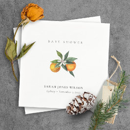 Guardanapo De Papel Mínimo Chá de fraldas de Citrus Orange Botanical B