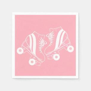 Guardanapo De Papel Mínimo de Skates Roller Derby Skating Pink