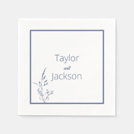 Guardanapo De Papel Mínimo e azul-chic