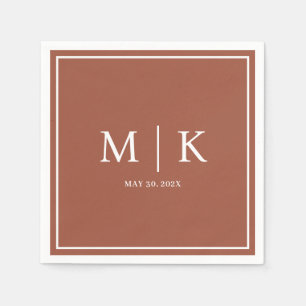 Guardanapo De Papel Mínimo e Chic Casamento de Nápoles