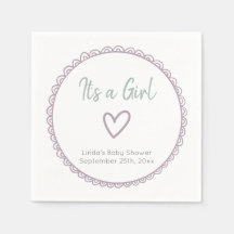 Mínimo Rosa É uma Chá de fraldas Menina