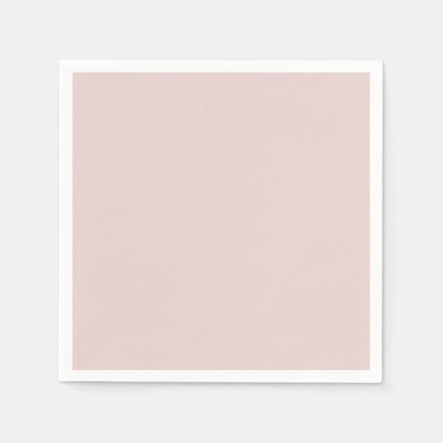 Guardanapo De Papel Mínimo Sólido Rosa Claro Elegante (Frente)