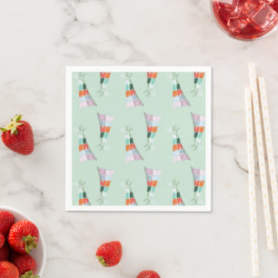 Guardanapo De Papel Mint Green Party Hat Birthday