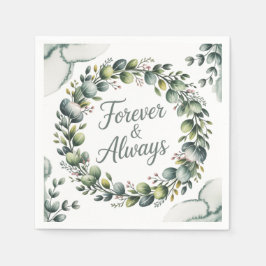 Guardanapo De Papel Mint Green & Sage Green Eucalyptus