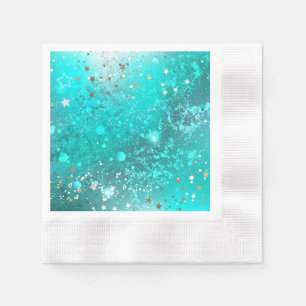 Guardanapo De Papel Mint Turquoise Foil Background