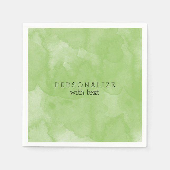 Guardanapo De Papel Mint Watercolor (Frente)