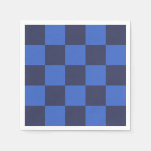 Guardanapo De Papel Minúscula Geométrica Escura Azul-Escuro Moderno 