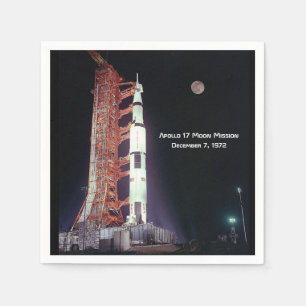Guardanapo De Papel Missão da Lua Apollo 17