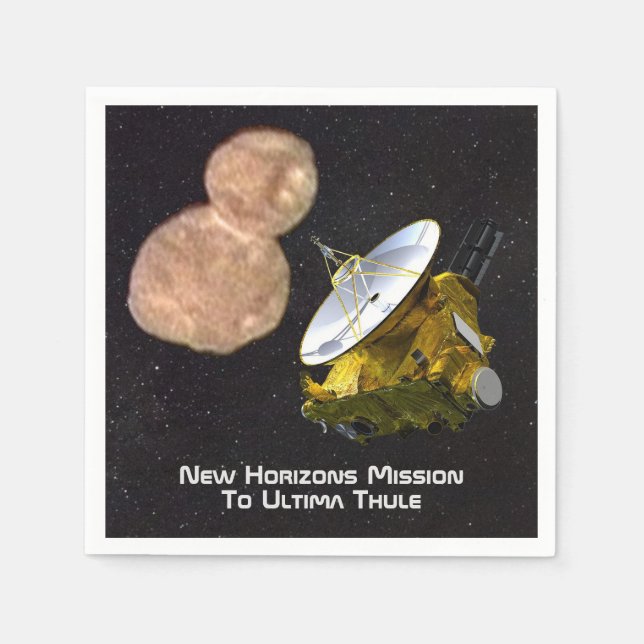 Guardanapo De Papel Missão New Horizons para Ultima Thule (Frente)