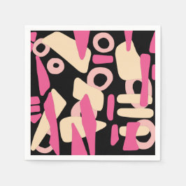 Guardanapo De Papel mistura de formas abstrato moderna