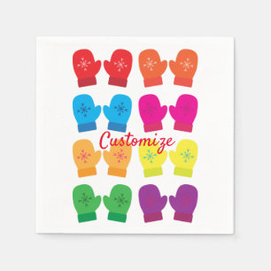 Guardanapo De Papel Mittens Thunder_Cove Múltiplas De Cor