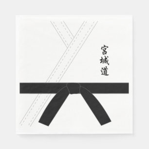 Guardanapo De Papel Miyagi Do Karate Black Belt Karate