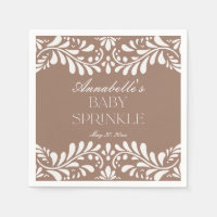 Mocha Brown Talavera Azulejo Fiesta Baby Sprinkle