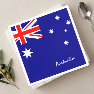 Guardanapo De Papel Moda do partido da Austrália e da Austrália Flag