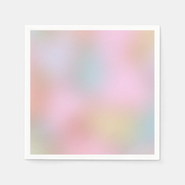 Guardanapo De Papel Modelo de Arte Abstrato de Cores Pastel Elegante (Frente)