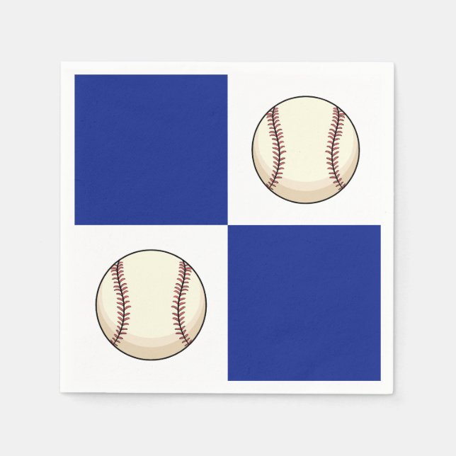 Guardanapo De Papel Modelo de Foto Engraçado Baseball (Frente)