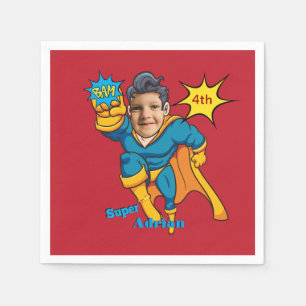 Guardanapo De Papel Modelo de Fotografia Personalizada do Super-Herói