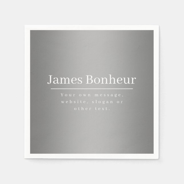 Guardanapo De Papel Modelo de Promocional editável para empresas, etc. (Frente)