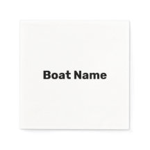 Modelo de Texto Preto e Branco do Nome do Barco