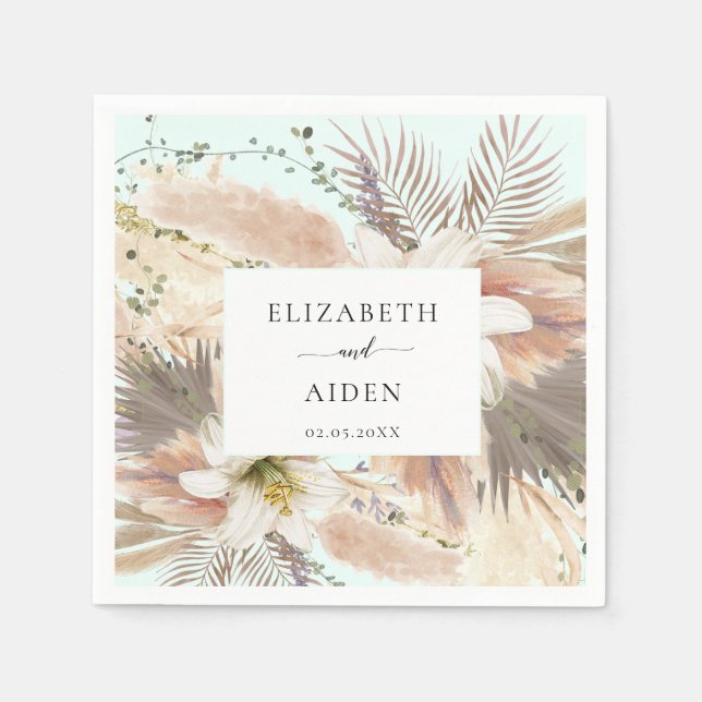 Guardanapo De Papel Modern Boho Napkins (Frente)