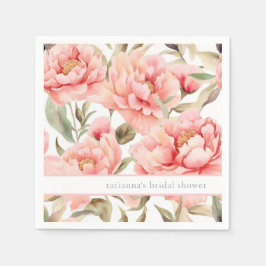 Guardanapo De Papel Modern Cottagecore Blush Floral