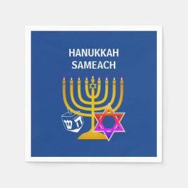 Guardanapo De Papel Modern HANUKKAH SAMEACH
