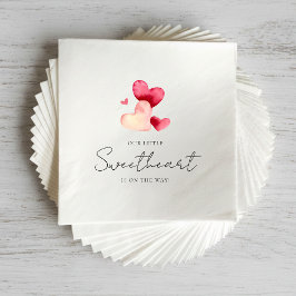 Guardanapo De Papel Modern Minimalist Little Sweetheart Baby Shower