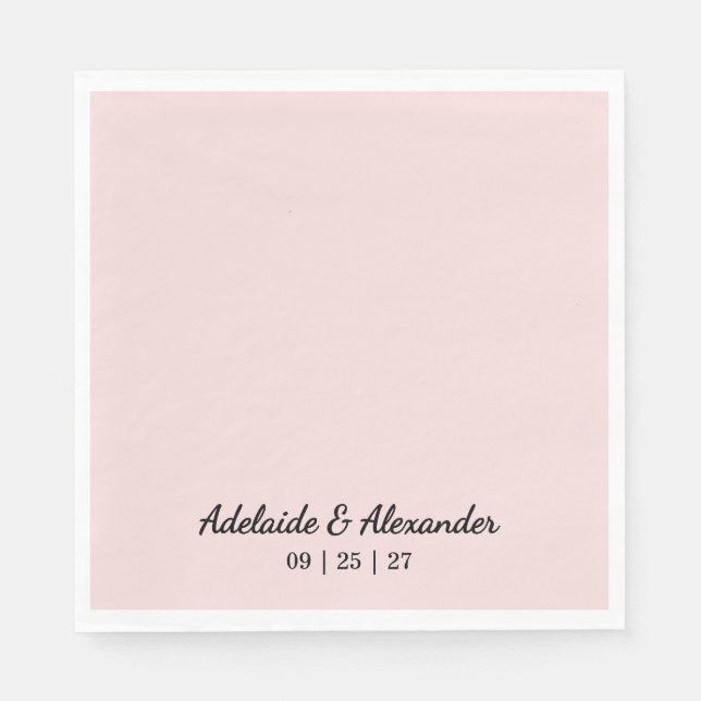 Guardanapo De Papel Modern Pink Blush (Frente)