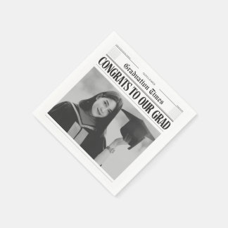 Guardanapo De Papel Modern unique funny photo newspaper graduation