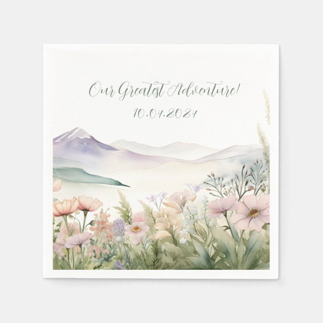 Guardanapo De Papel Modern Watercolor (Frente)