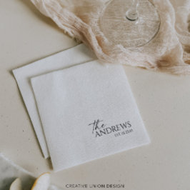 Guardanapo De Papel Modern Whimsy Personalizou Casamento Napkins
