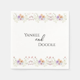 Guardanapo De Papel Modern wildflowers spring wedding