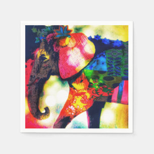 Guardanapo De Papel Moderno Afro-Africano Pop Art Contemporâneo