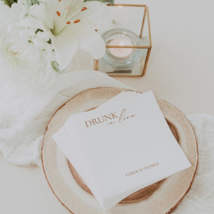 Guardanapo De Papel Moderno "Bebado no Amor" Napkins para Bar de Casam