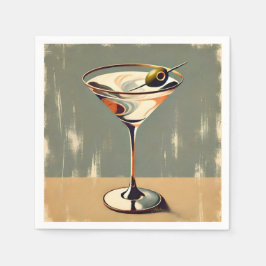 Guardanapo De Papel Moderno de Meados do Século 1 Pintura de Martini d