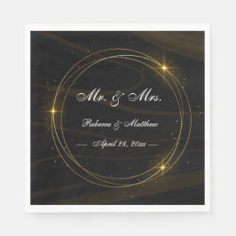 Guardanapo De Papel Moderno Elegante Leve de Ouro Quic