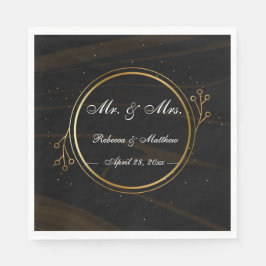 Guardanapo De Papel Moderno Elegante Leve de Ouro Quic