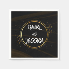 Guardanapo De Papel Moderno Elegante Leve de Ouro Quic