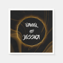 Guardanapo De Papel Moderno Elegante Leve de Ouro Quic