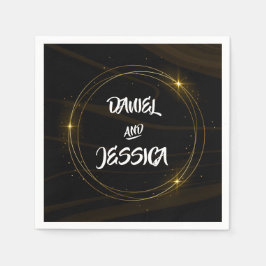 Guardanapo De Papel Moderno Elegante Leve de Ouro Quic