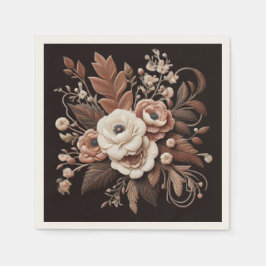 Guardanapo De Papel Moderno Elegante País Ocidental - Floral
