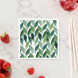 Guardanapo De Papel Moderno Exótico Verde Boêmio Natureza