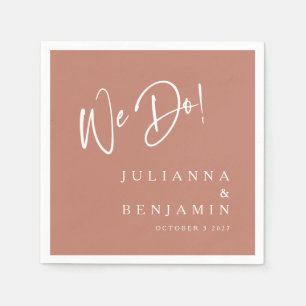Guardanapo De Papel Moderno Fazemos Elegante Casamento Personalizado T