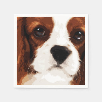 Guardanapo De Papel moderno marrom Cavalier King Charles Spaniel